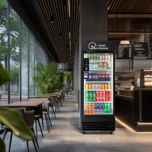 AI Vending hűtő étteremben